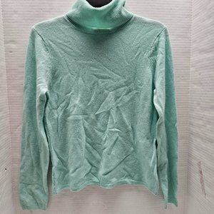 Peck & Peck Light Blue 100% Cashmere Turtleneck  M